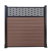 Outdoor Wpc Fence Villa Courtyard Garden Fence Aluminum Alloy Anti-corrosion Environmental Wind Resistance Maintenance-free