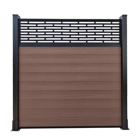 Outdoor Wpc Fence Villa Courtyard Garden Fence Aluminum Alloy Anti-corrosion Environmental Wind Resistance Maintenance-free