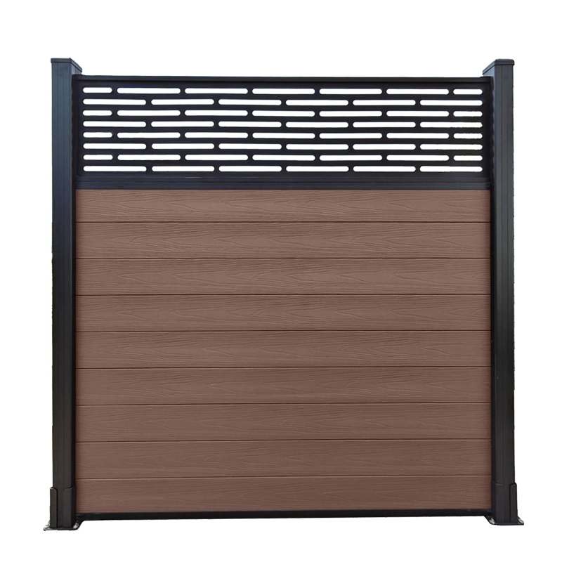 Outdoor Wpc Fence Villa Courtyard Garden Fence Aluminum Alloy Anti-corrosion Environmental Wind Resistance Maintenance-free