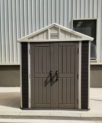 Easy To Install Co-extruded Wood Plastic Garden Tool Shed