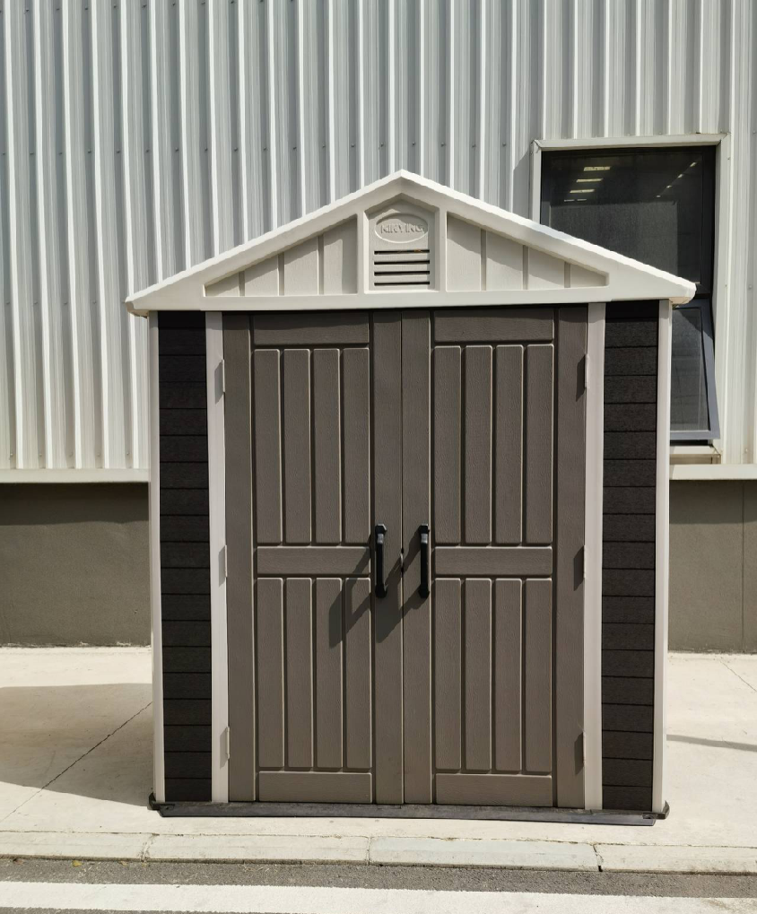 Easy To Install Co-extruded Wood Plastic Garden Tool Shed