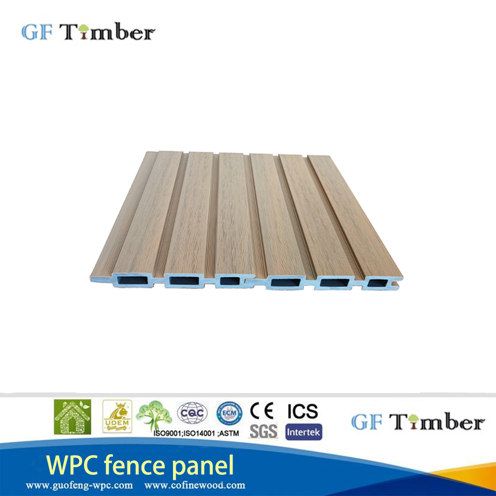 24 Years Hot Sale Waterproof And Windproof Co-extruded Wood Plastic Garden Fence