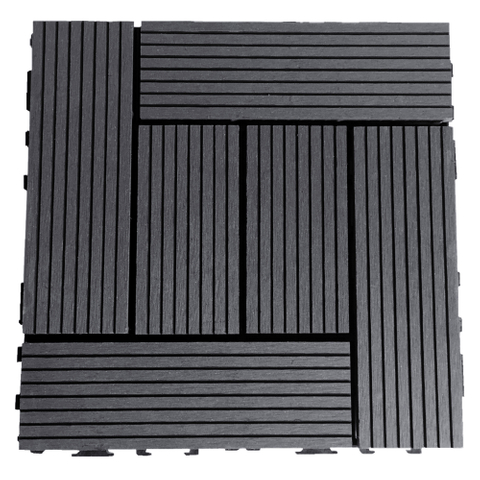 30*30 cm DIY outdoor wood plastic floor tiles can be installed independently engineering flooring