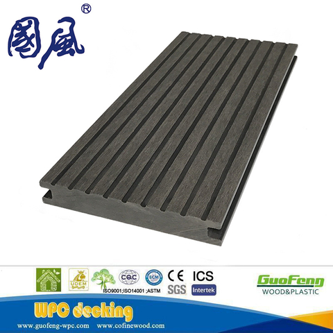 Embossed Solid Wood Wood-plastic Composite Decking Double-sided Effect