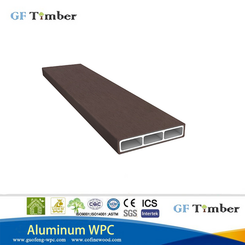 100% Recyclable Aluminum White Wood Plastic Composite Wall Cladding Wood Plastic Wall Panel