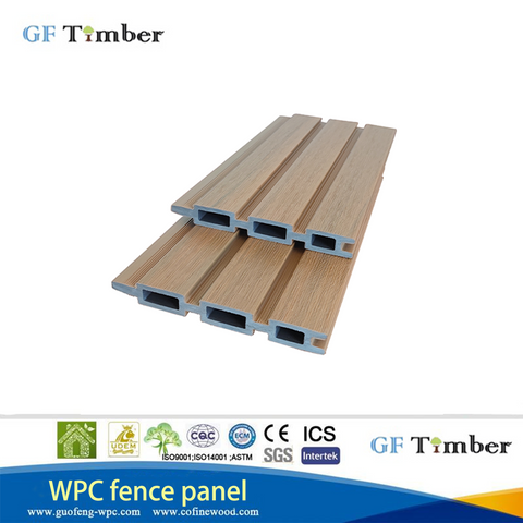 China Wholesale Co-Extrusion New Tech Wood Plastic Garden Aluminium Composite Wall WPC Panel WPC Fence for House/Garden