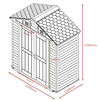 Outdoor Custom Horizontal Wood Plastic Co-extruded Garden Storage Tool Shed