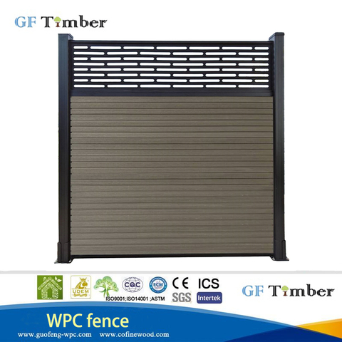 China Wholesale Co-Extrusion New Tech Wood Plastic Garden Aluminium Composite Wall WPC Panel WPC Fence for House/Garden