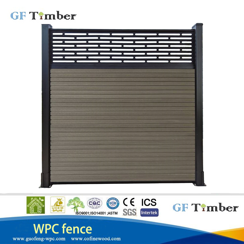 Manufacturer wholesale price co-extruded wood plastic garden fence