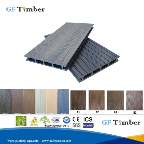 Outdoor WPC High Quality Wood Grain Embossing Floor Plank WPC Tech Wood Flooring Wood Plastic Decking