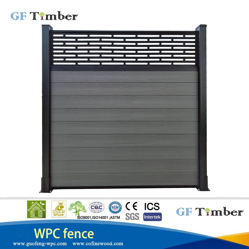 China Highly Cost Effective Wood Plastic Timber Composite WPC Garden Fence